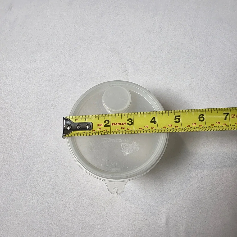 Tupperware Food Storage Container Small Translucent White 563-2 250-5 USA‎